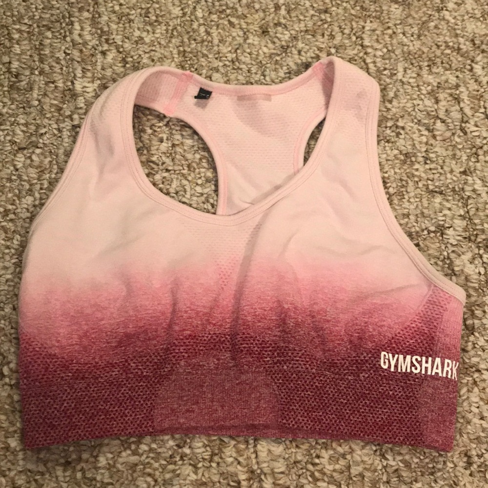 Pink ombré Gymshark sports bra